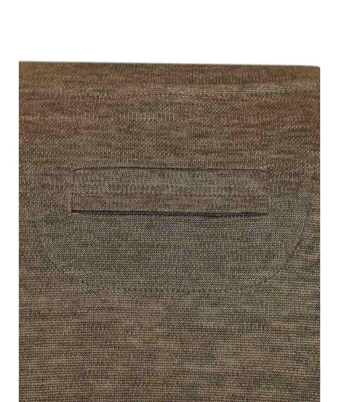 ZEGNA Хаки футболка, фото 5