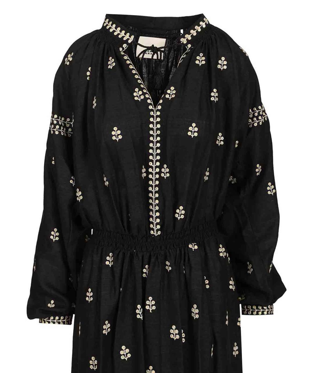 ISABEL MARANT Черное шелковое повседневное платье, фото 5
