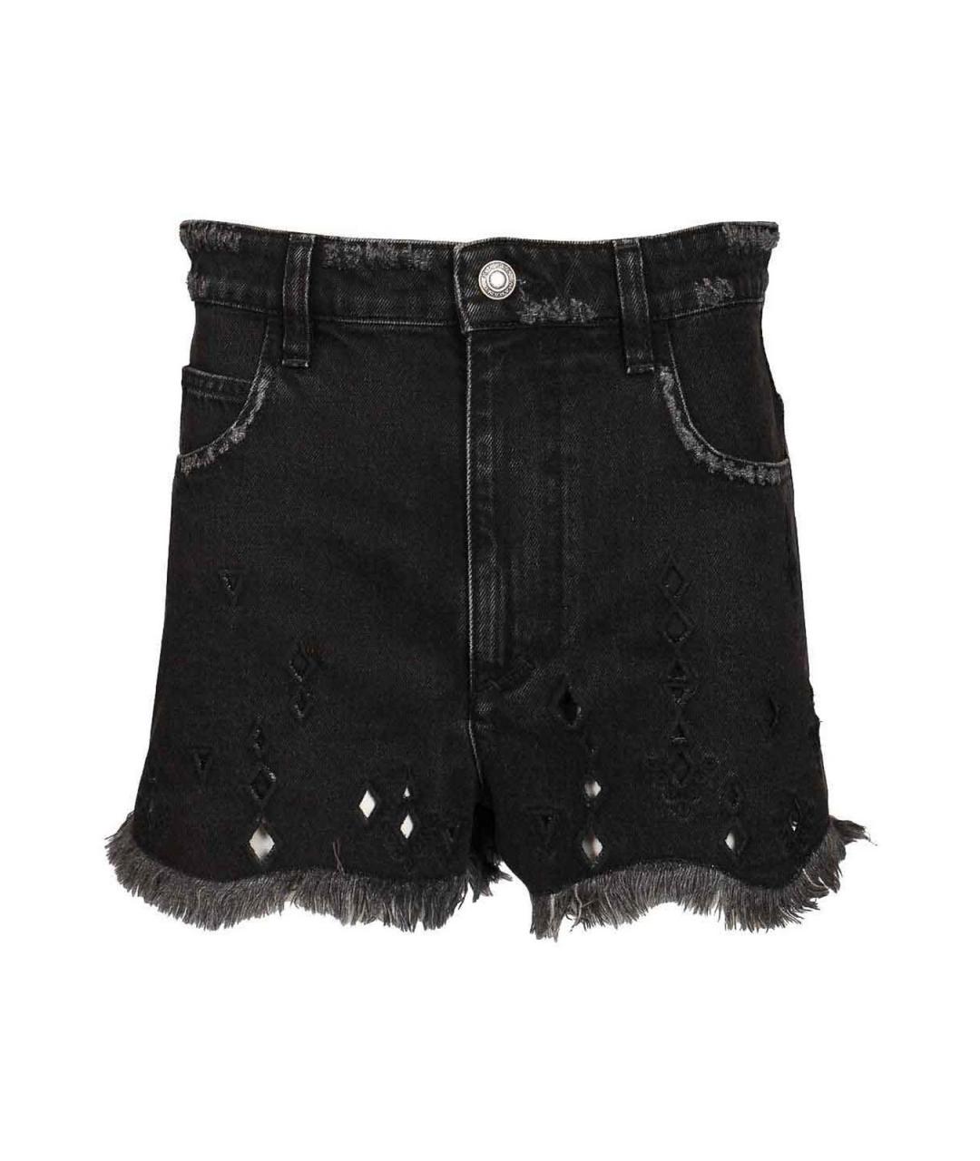 ISABEL MARANT Черные хлопковые шорты, фото 1