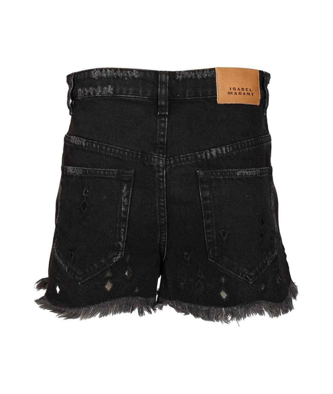 ISABEL MARANT Черные хлопковые шорты, фото 2