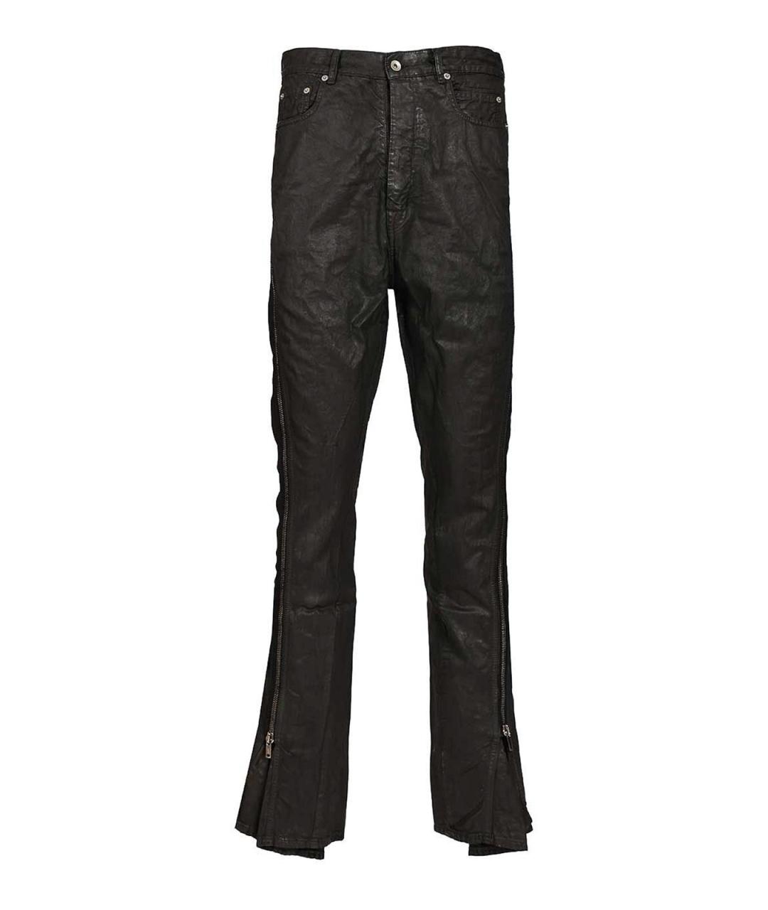RICK OWENS DRKSHDW Черные хлопковые прямые джинсы, фото 1