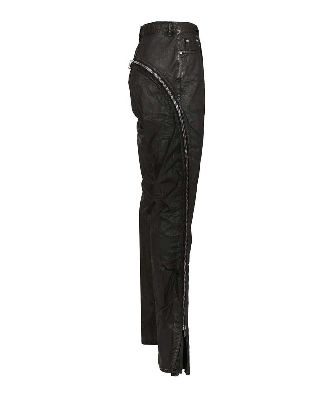 RICK OWENS DRKSHDW Черные хлопковые прямые джинсы, фото 3