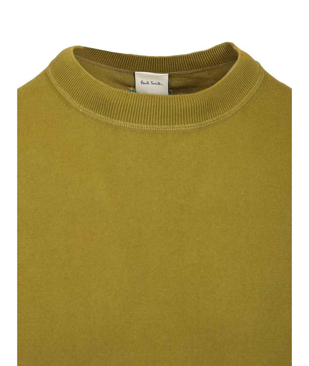 PAUL SMITH Зеленая хлопковая футболка, фото 3