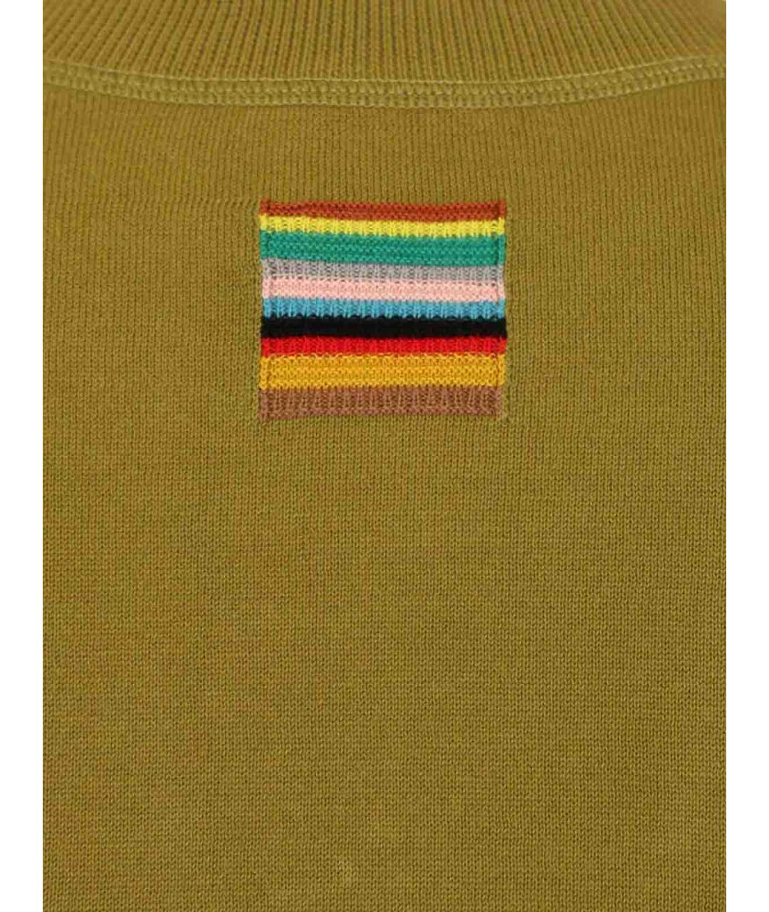 PAUL SMITH Зеленая хлопковая футболка, фото 4