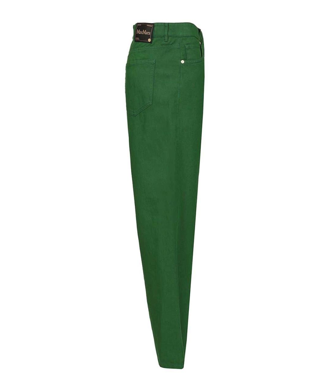 'S MAX MARA Зеленые брюки широкие, фото 3