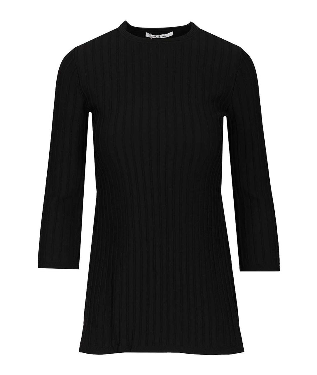 MAX MARA Черный вискозный джемпер / свитер, фото 1