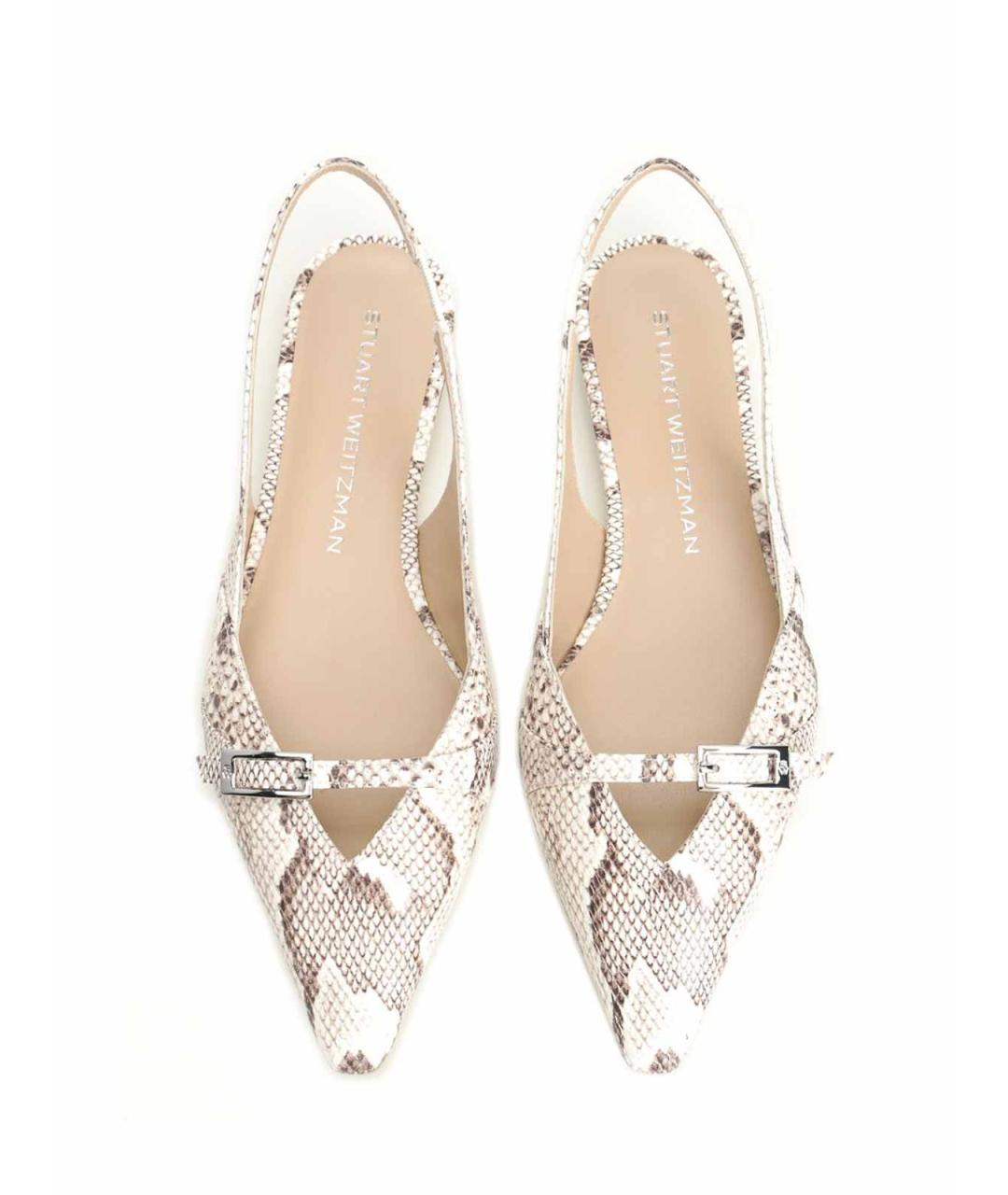 STUART WEITZMAN Мульти кожаные балетки, фото 5
