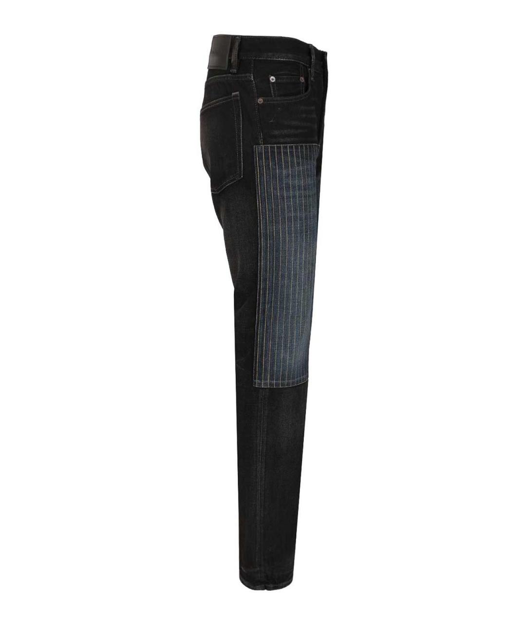 ACNE STUDIOS Черные хлопковые прямые джинсы, фото 3
