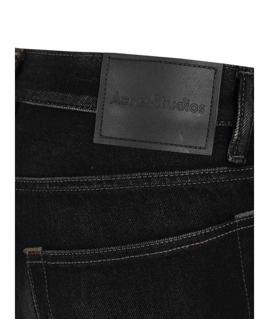 ACNE STUDIOS Черные хлопковые прямые джинсы, фото 5