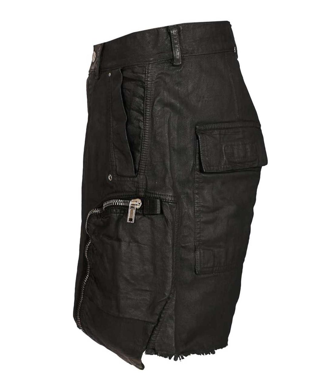 RICK OWENS DRKSHDW Черные хлопковые шорты, фото 4
