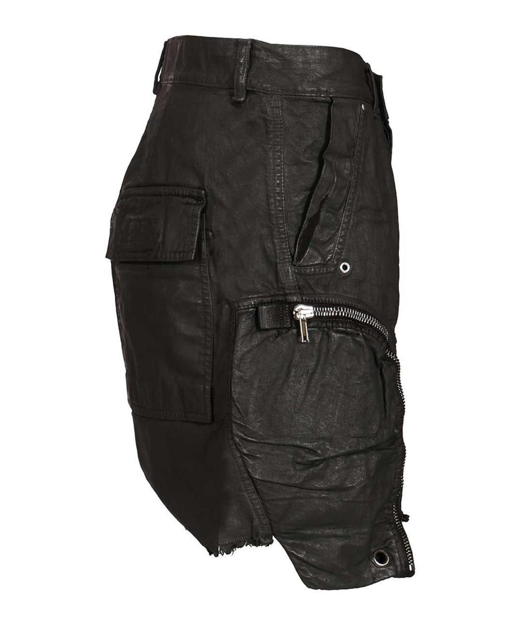 RICK OWENS DRKSHDW Черные хлопковые шорты, фото 3