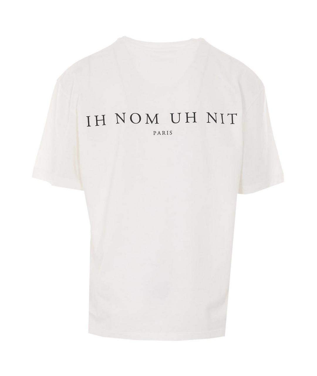 IH NOM UH NIT Белая хлопковая футболка, фото 2