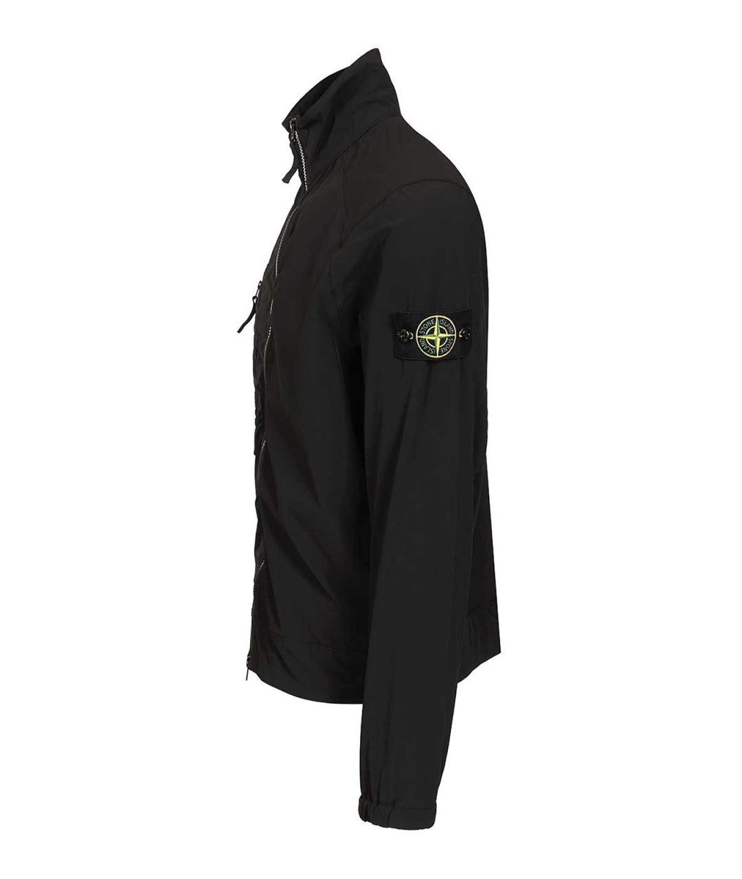 STONE ISLAND Черная полиамидовая куртка, фото 3