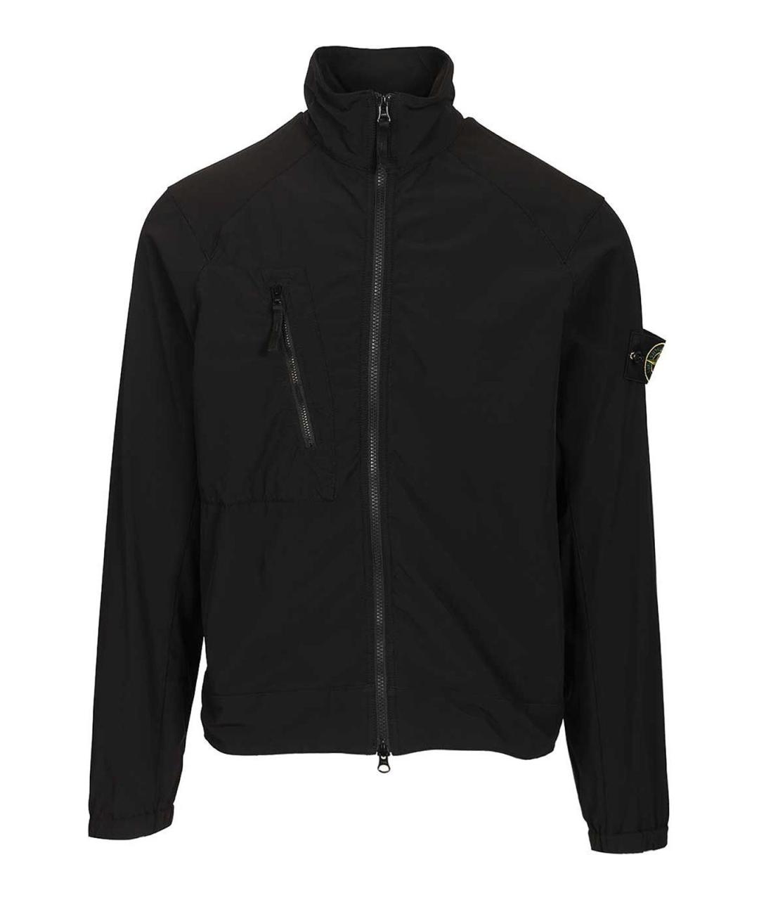 STONE ISLAND Черная полиамидовая куртка, фото 1