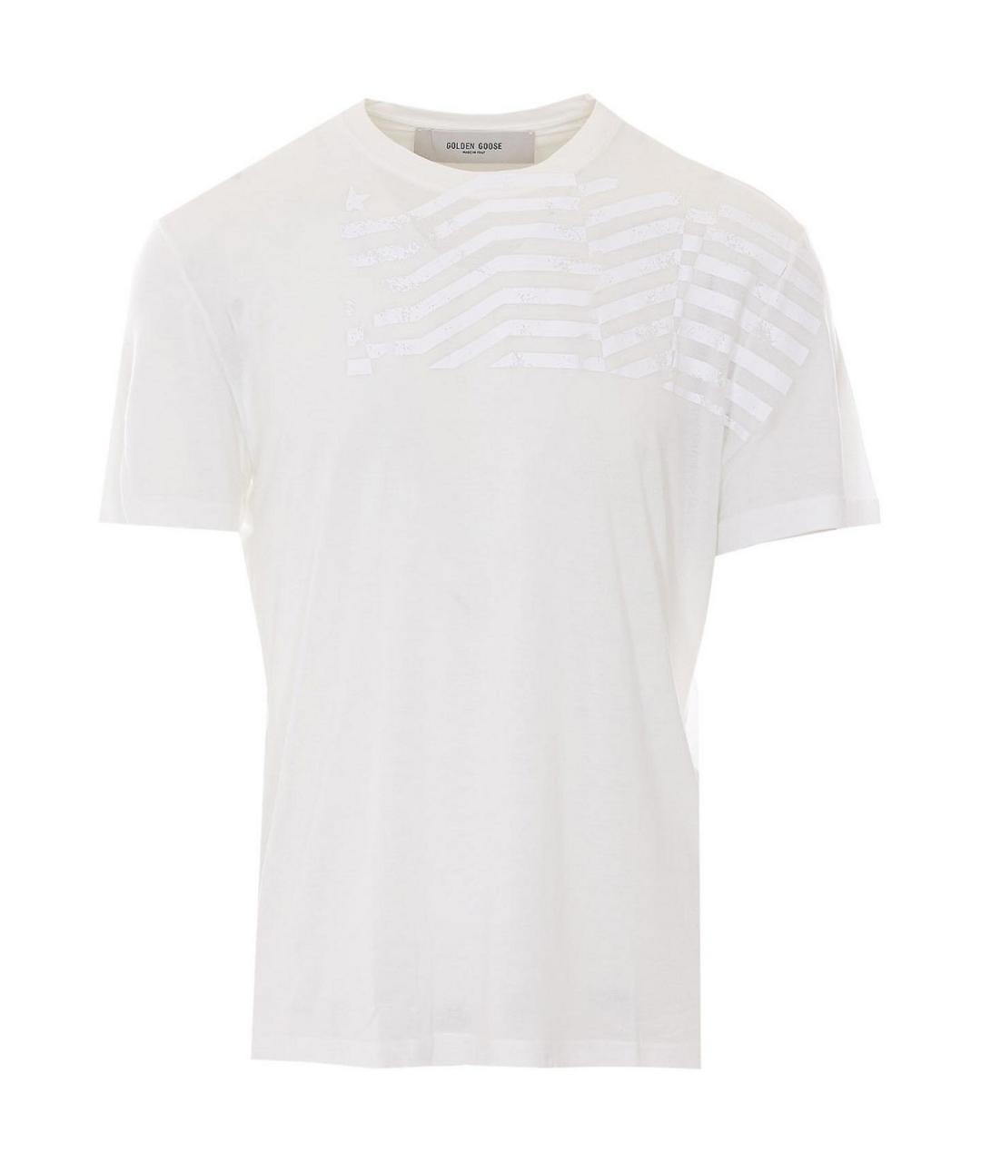 GOLDEN GOOSE DELUXE BRAND Белая футболка, фото 1