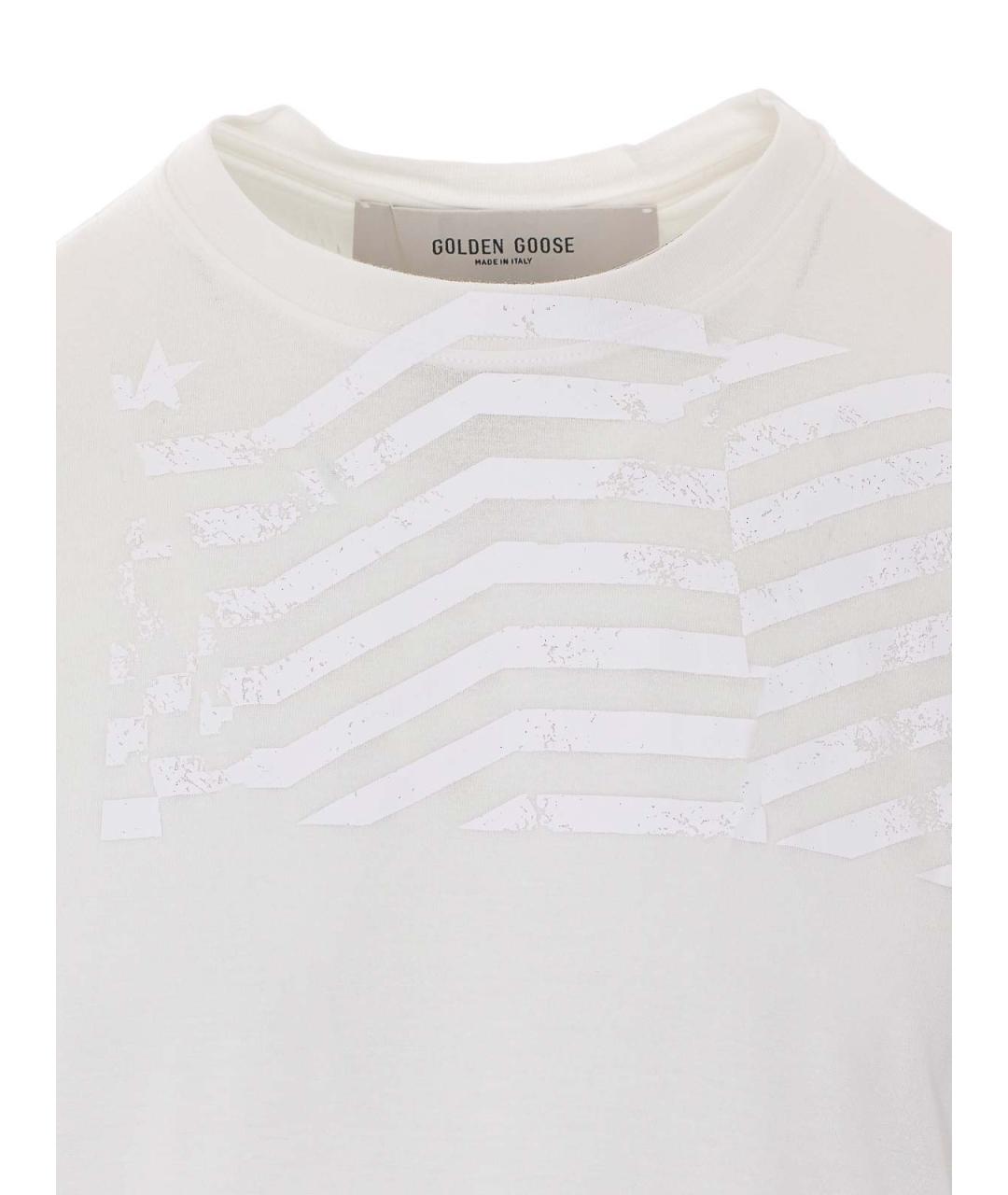 GOLDEN GOOSE DELUXE BRAND Белая футболка, фото 4