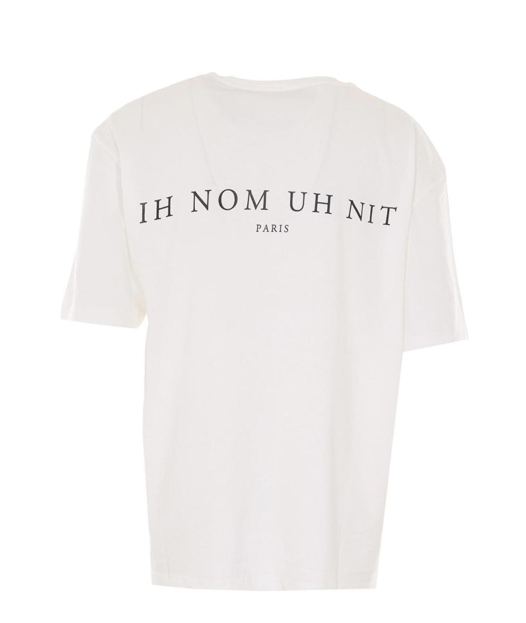 IH NOM UH NIT Белая хлопковая футболка, фото 2
