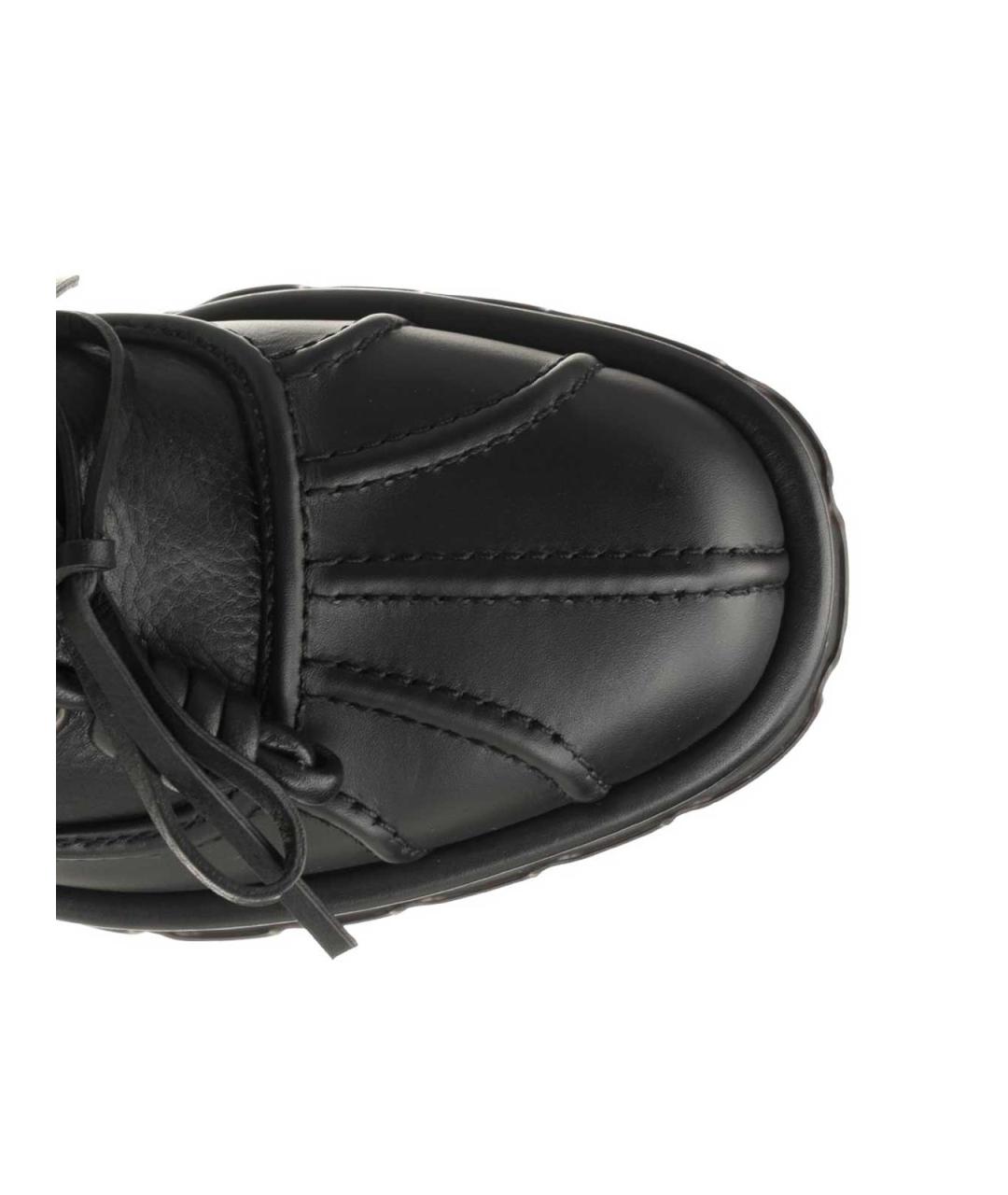 LOEWE Черные кожаные туфли, фото 4