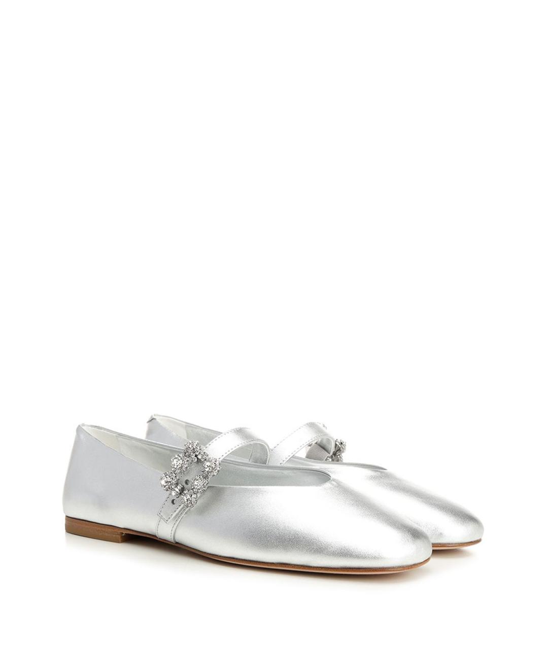 ROGER VIVIER Серебряные балетки, фото 2
