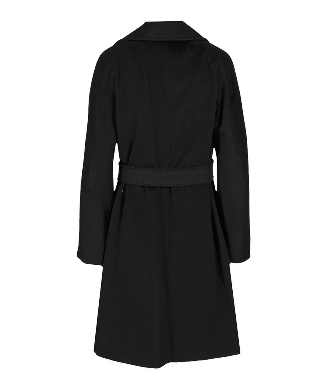 MAX MARA STUDIO Черное шерстяное пальто, фото 2