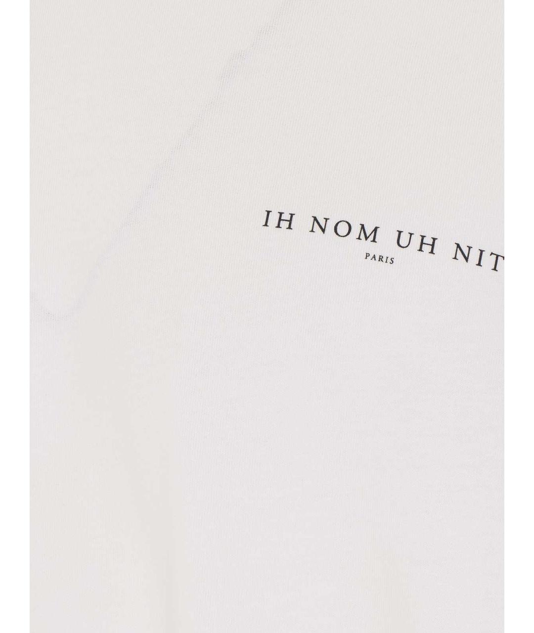 IH NOM UH NIT Белая хлопковая футболка, фото 3