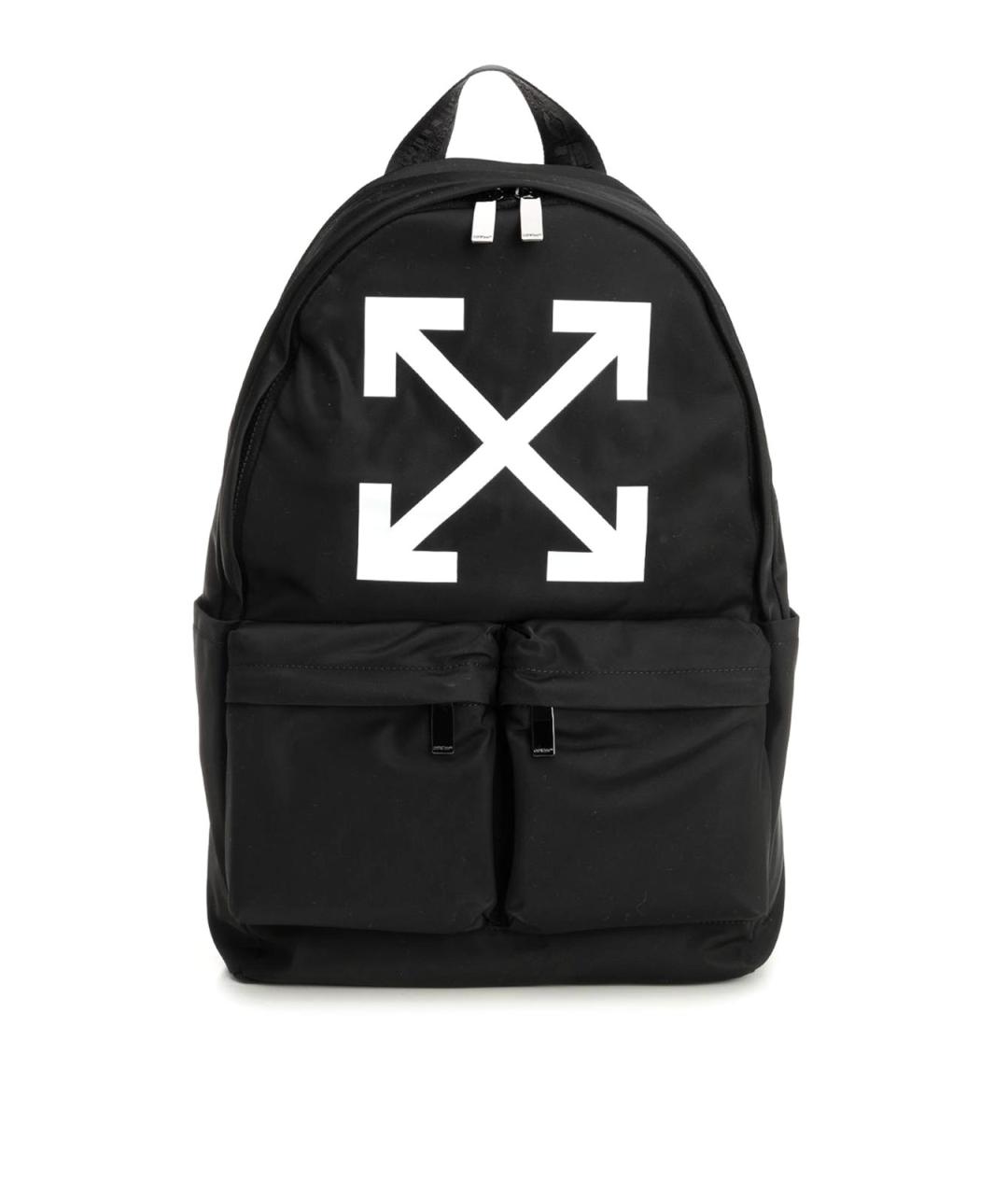 OFF-WHITE Черный тканевый рюкзак, фото 1