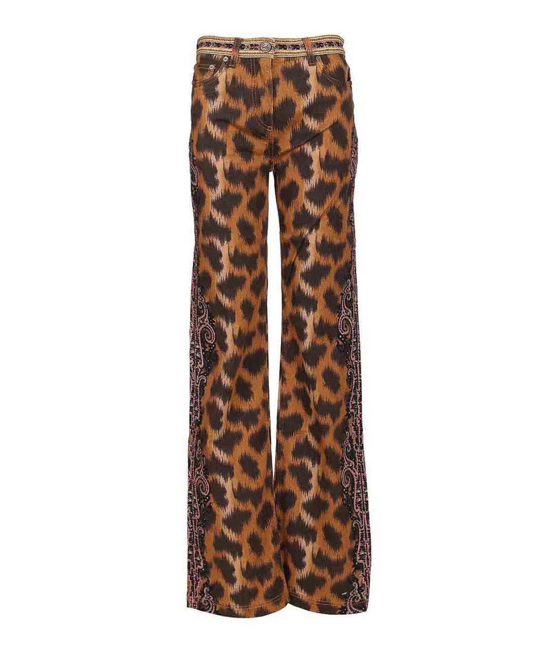 ETRO Мульти хлопковые джинсы клеш, фото 1