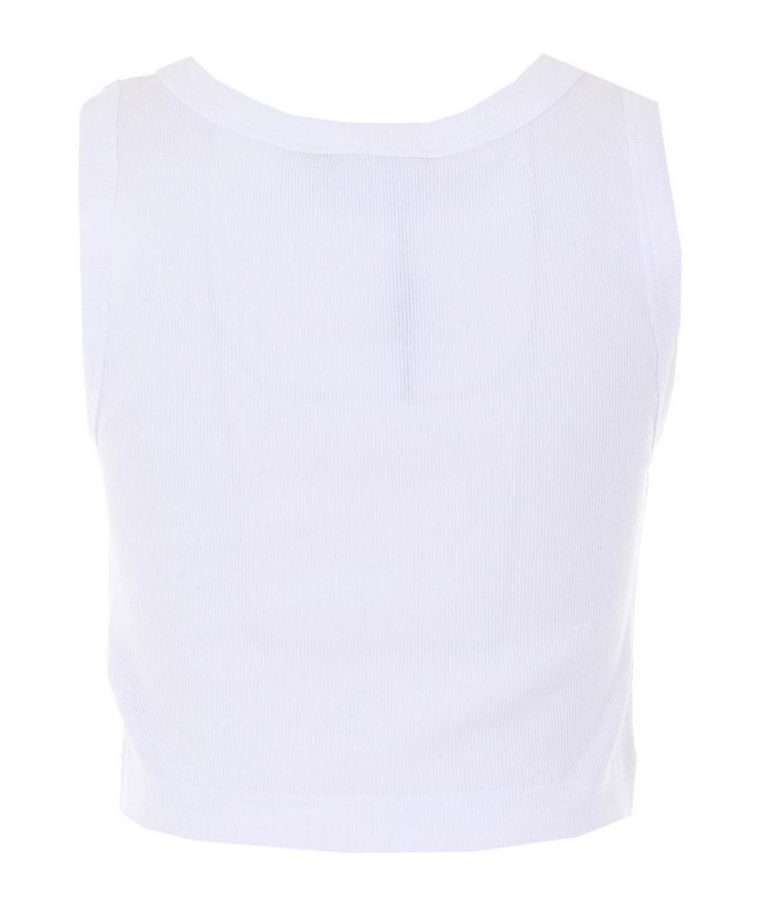 DOLCE&GABBANA Белая хлопковая майка, фото 2