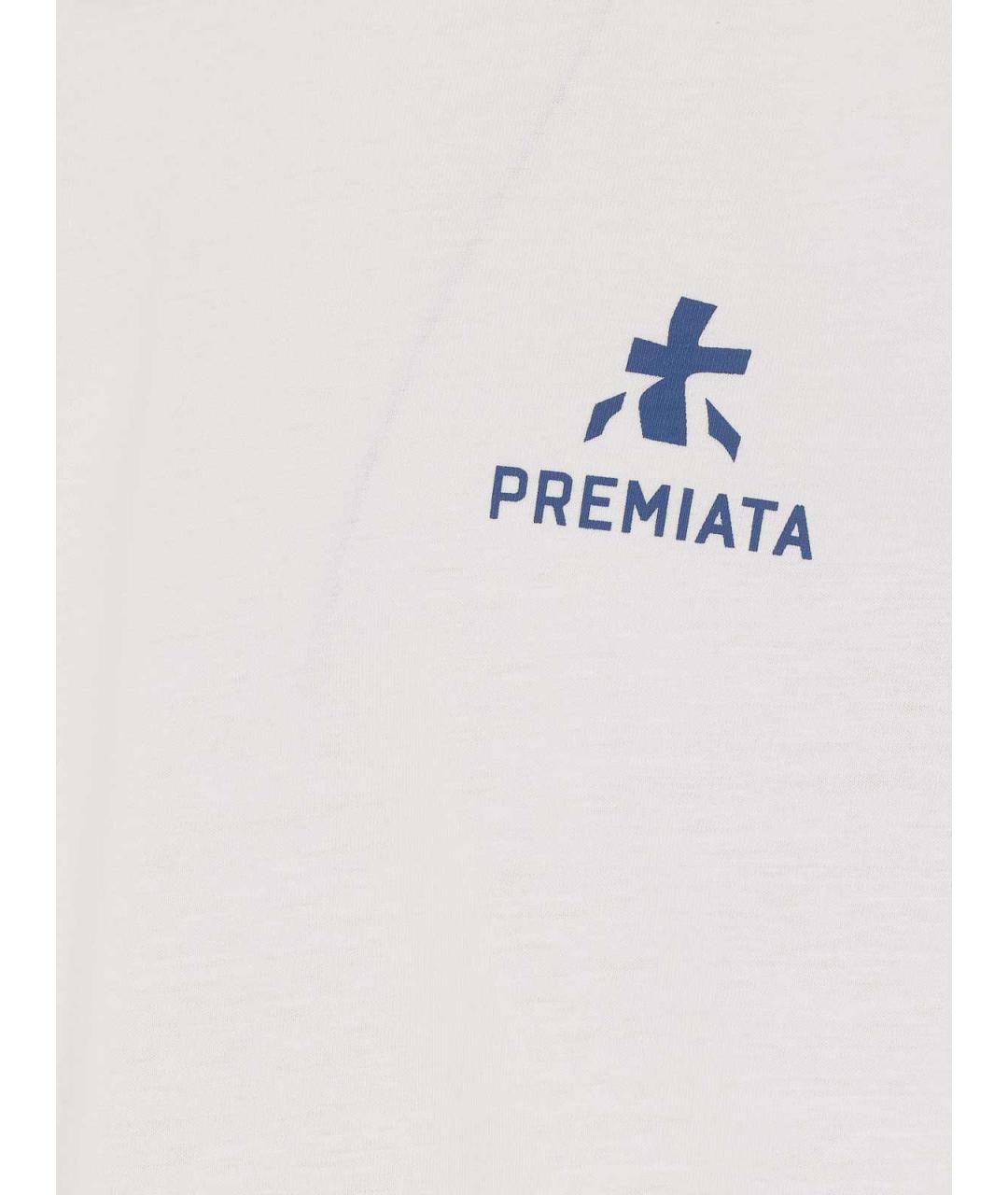 PREMIATA Белая хлопковая футболка, фото 3