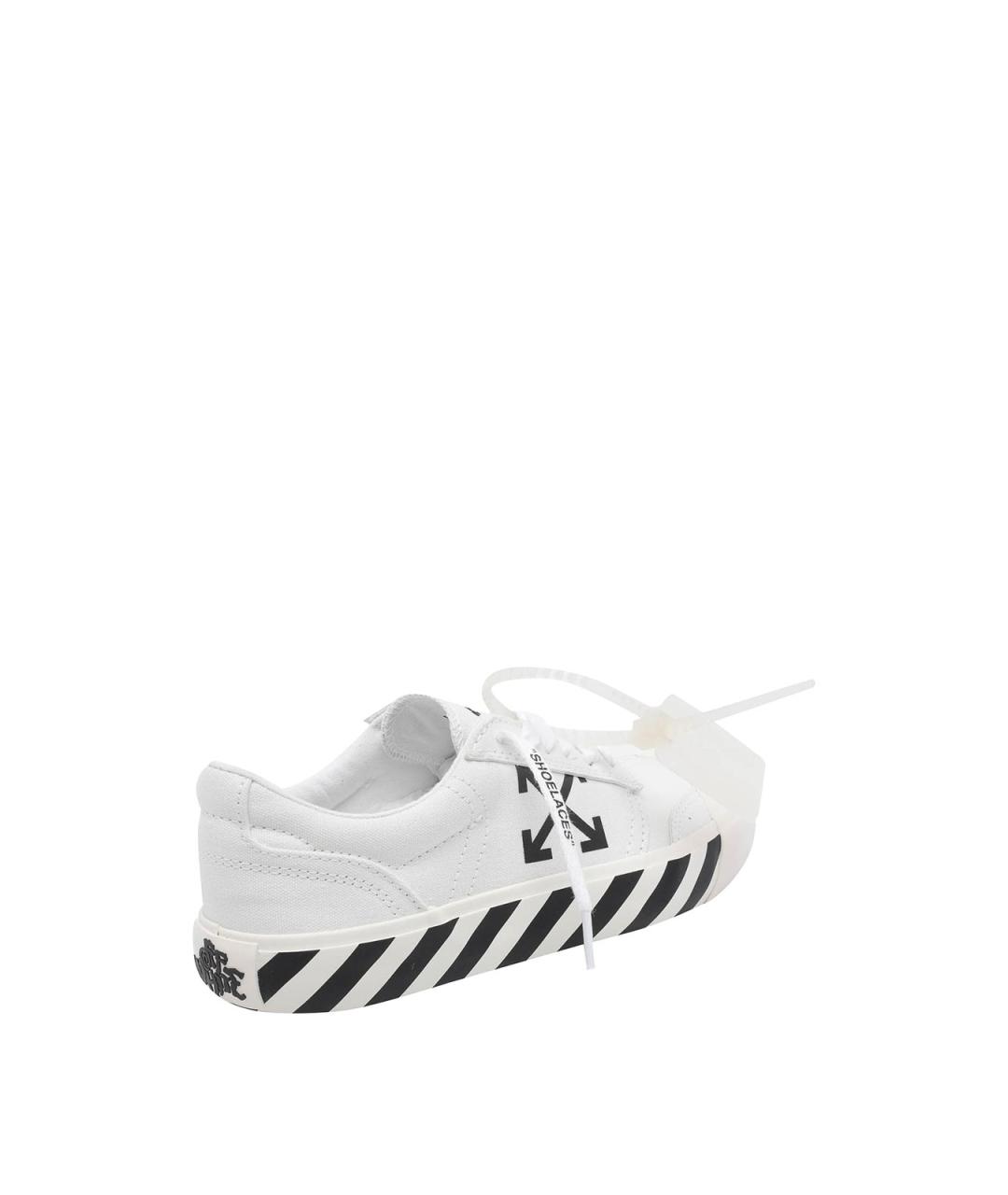 OFF-WHITE Белые кеды, фото 3