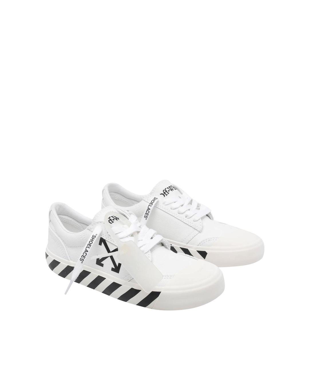 OFF-WHITE Белые кеды, фото 2