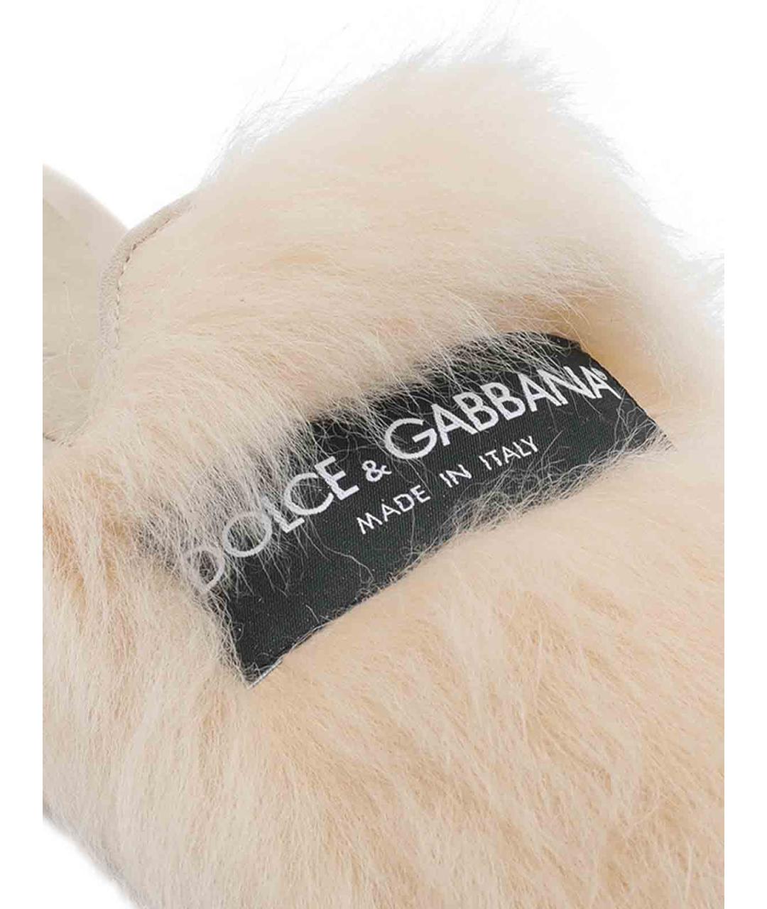 DOLCE&GABBANA Белые мюли, фото 4