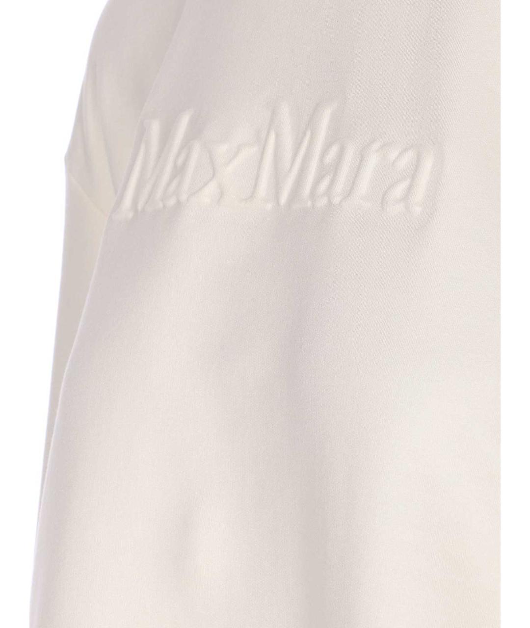 MAX MARA Белый хлопковый джемпер / свитер, фото 3