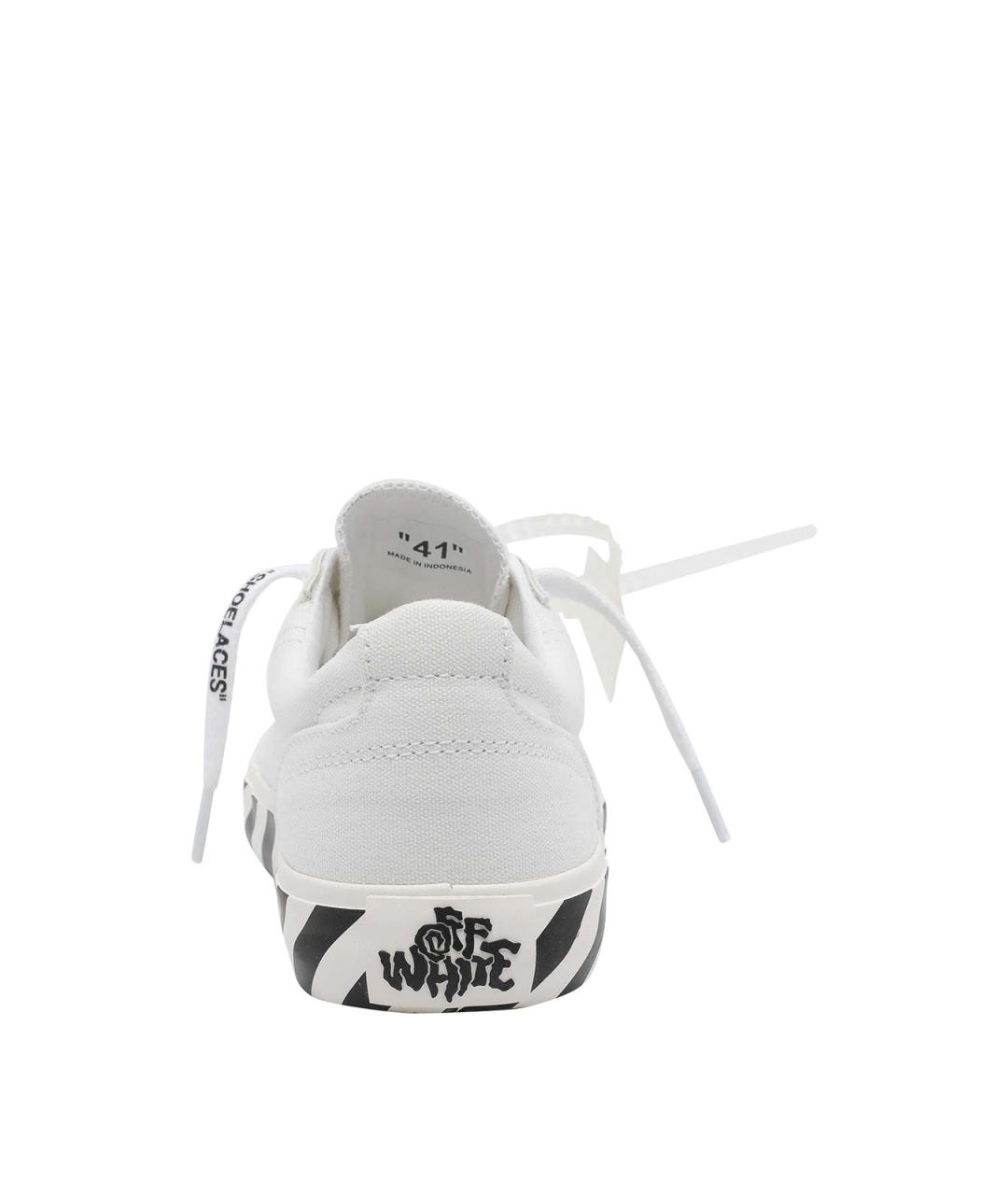 OFF-WHITE Белые низкие кроссовки / кеды, фото 4
