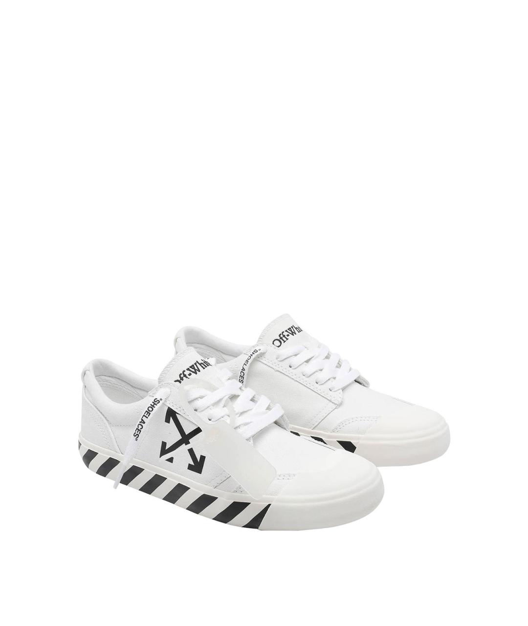OFF-WHITE Белые низкие кроссовки / кеды, фото 2