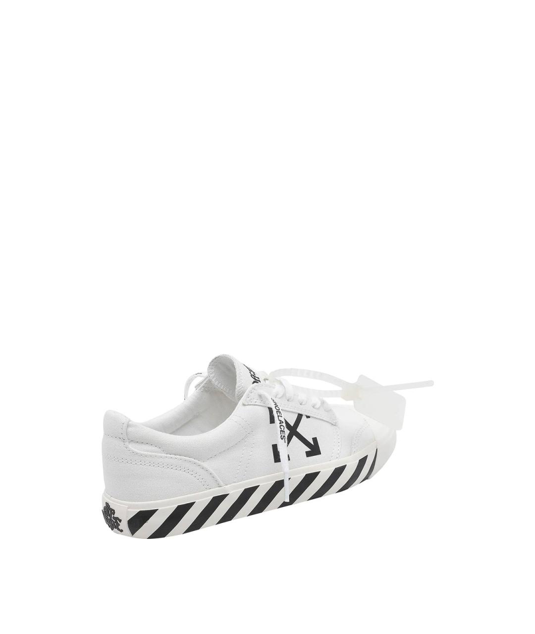 OFF-WHITE Белые низкие кроссовки / кеды, фото 3