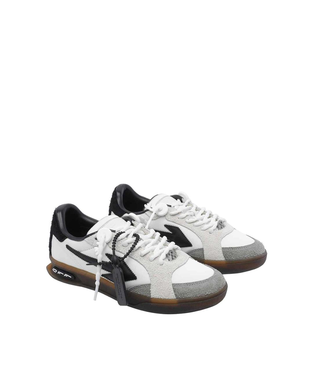 OFF-WHITE Мульти замшевые низкие кроссовки / кеды, фото 2