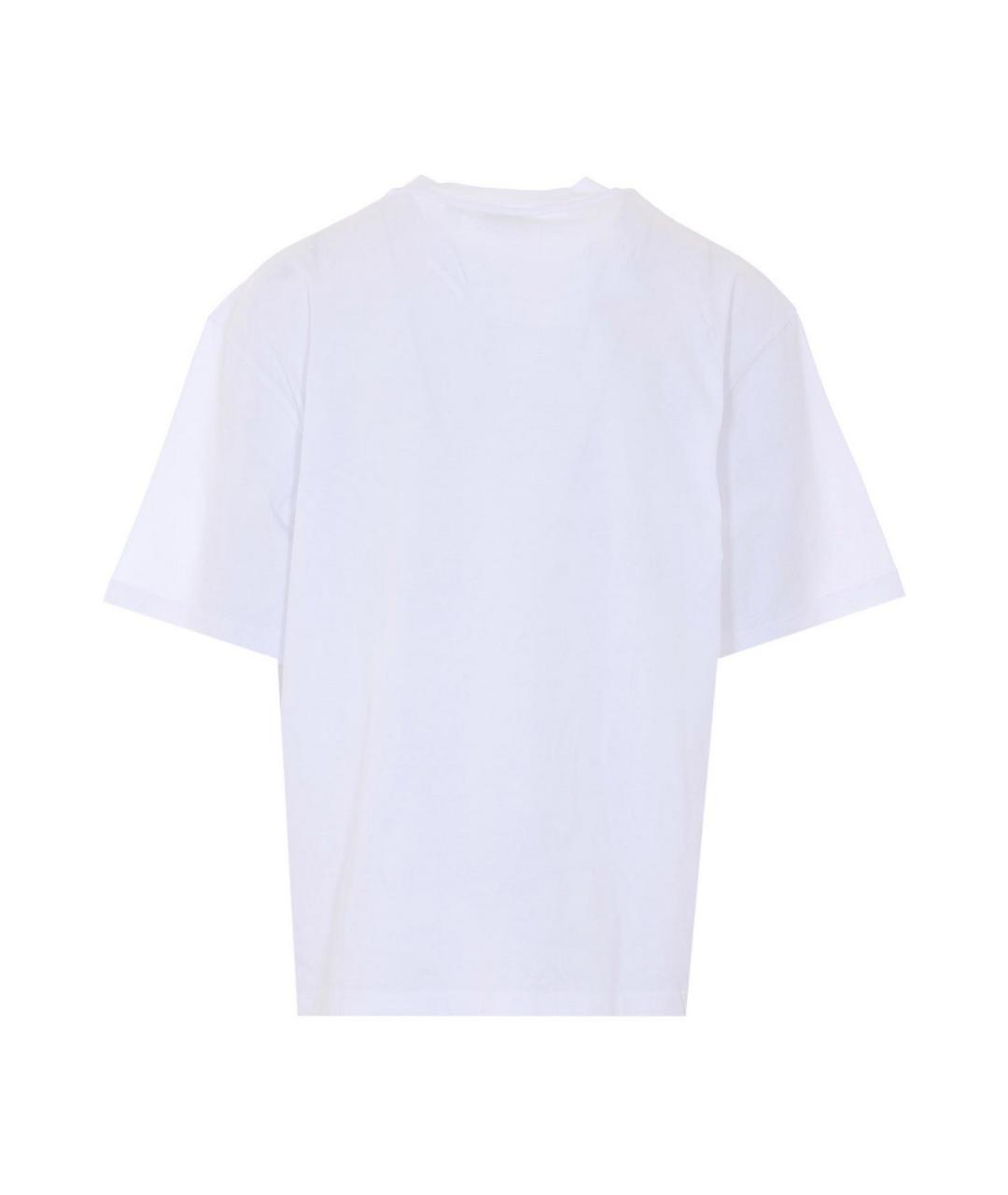 OFF-WHITE Белая хлопковая футболка, фото 2