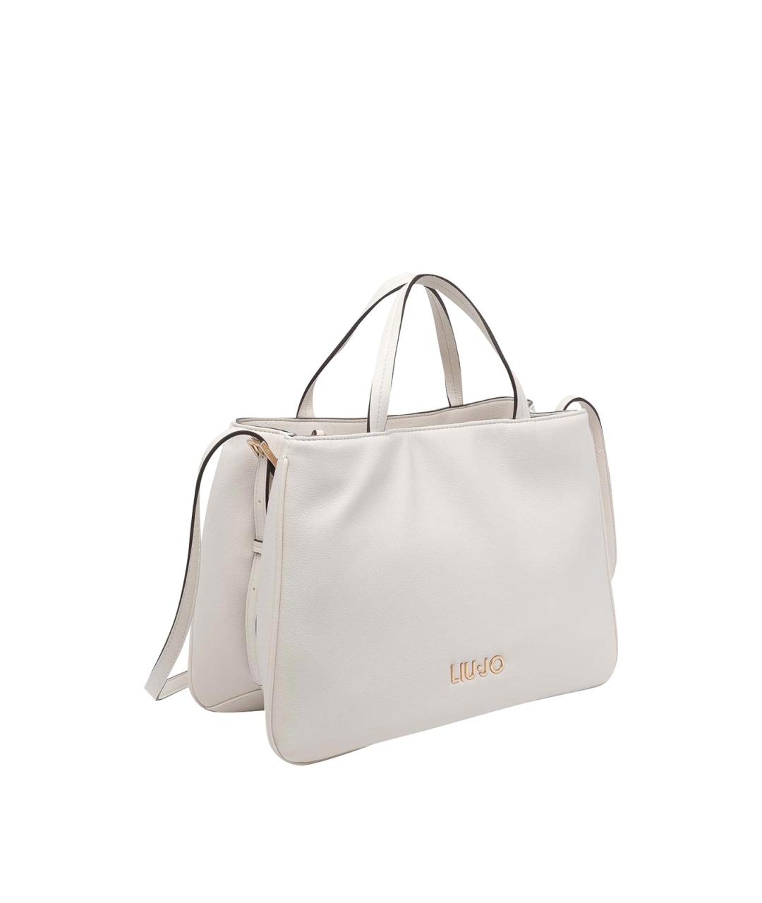 LIU JO Белая синтетическая сумка через плечо, фото 2
