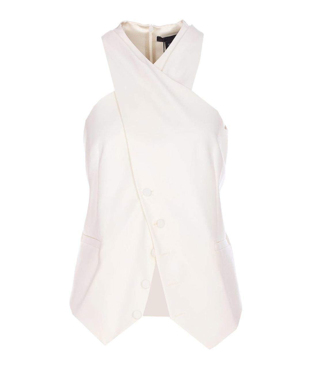 MAX MARA Белая шерстяная майка, фото 1