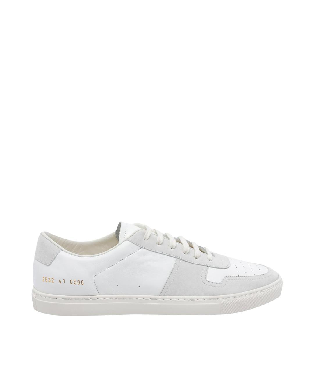 COMMON PROJECTS Белые кожаные низкие кроссовки / кеды, фото 1