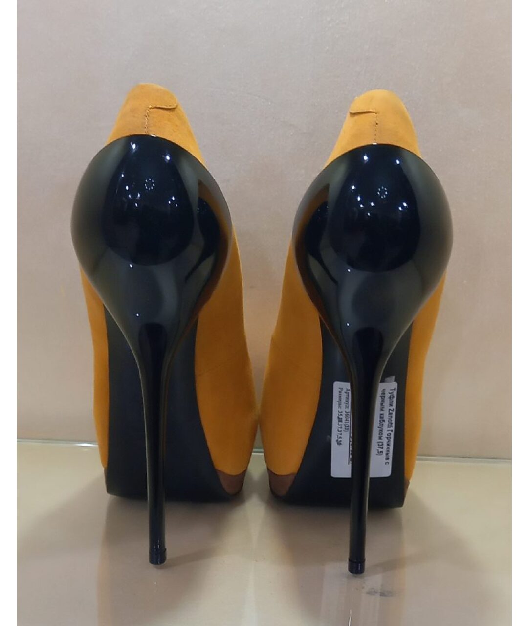 GIUSEPPE ZANOTTI DESIGN Горчичные замшевые туфли, фото 4