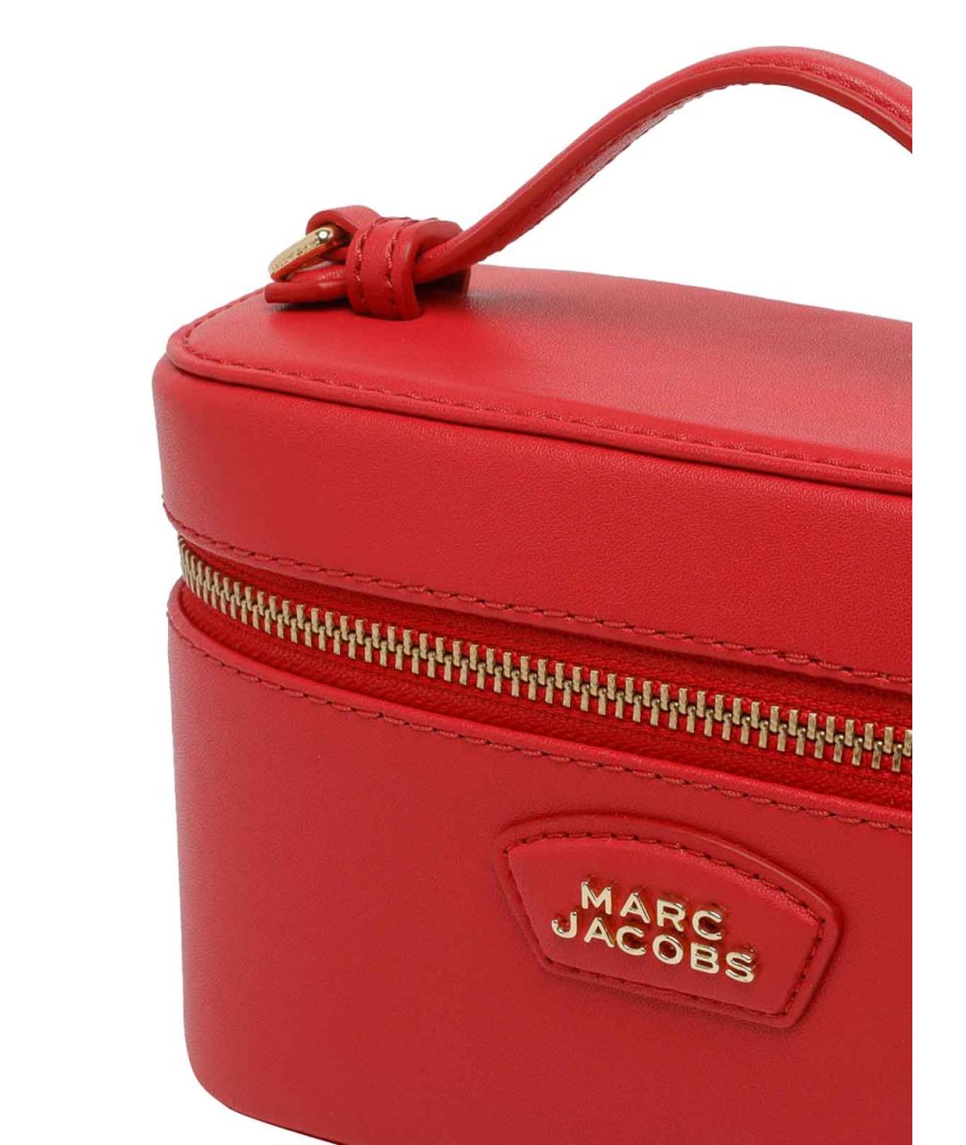 MARC JACOBS Красная кожаная сумка с короткими ручками, фото 4