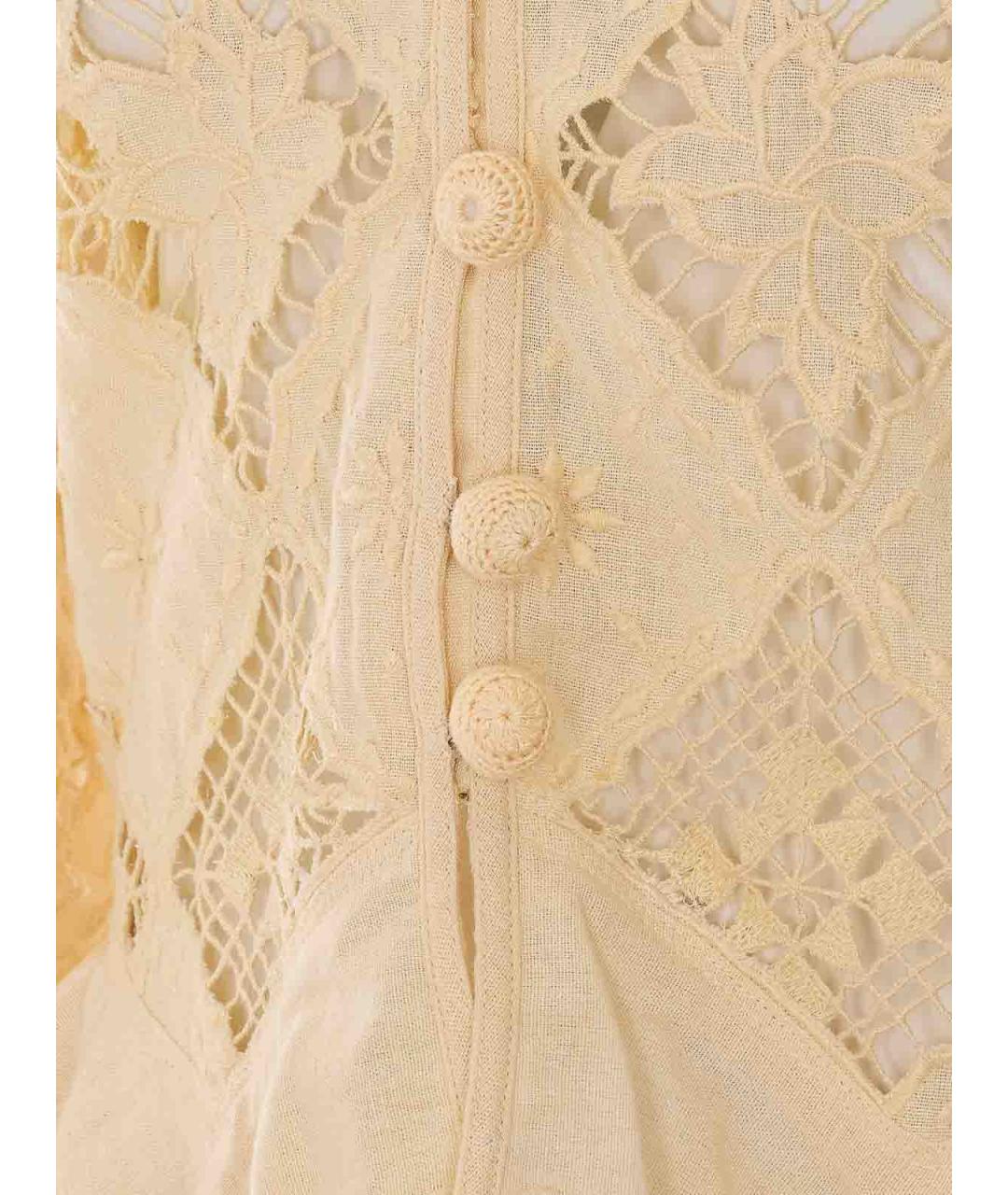 ISABEL MARANT Бежевая хлопковая рубашка, фото 3