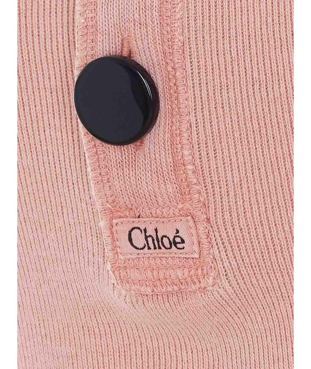 CHLOE Розовая хлопковая майка, фото 3