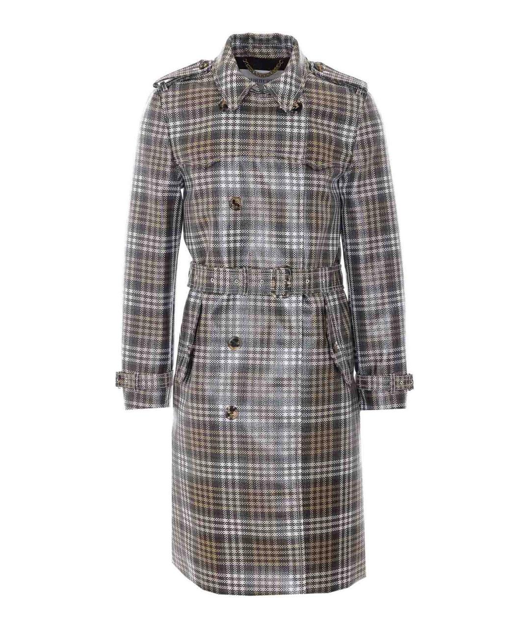 BURBERRY Коричневый полиэстеровый тренч / плащ, фото 1