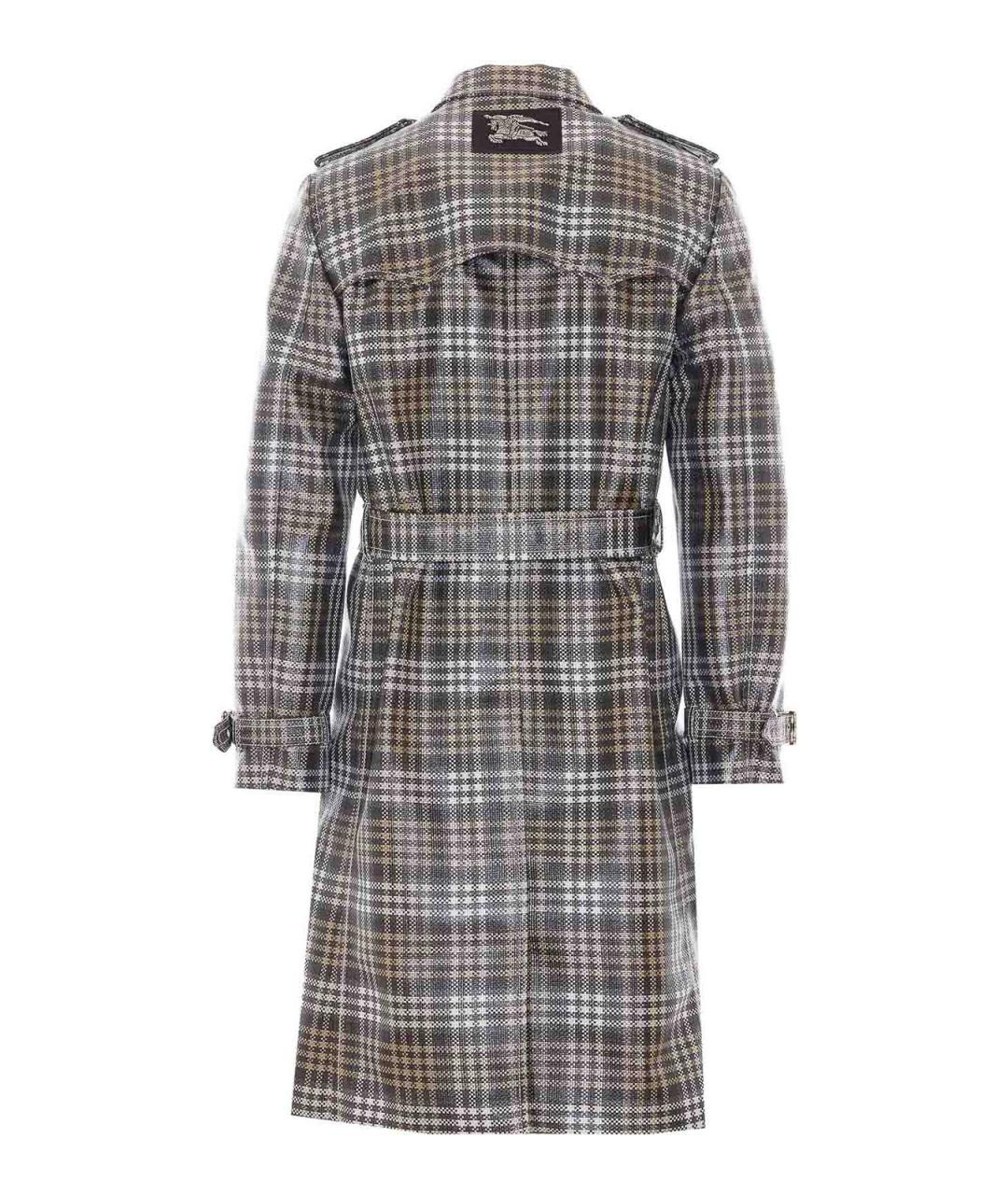 BURBERRY Коричневый полиэстеровый тренч / плащ, фото 2
