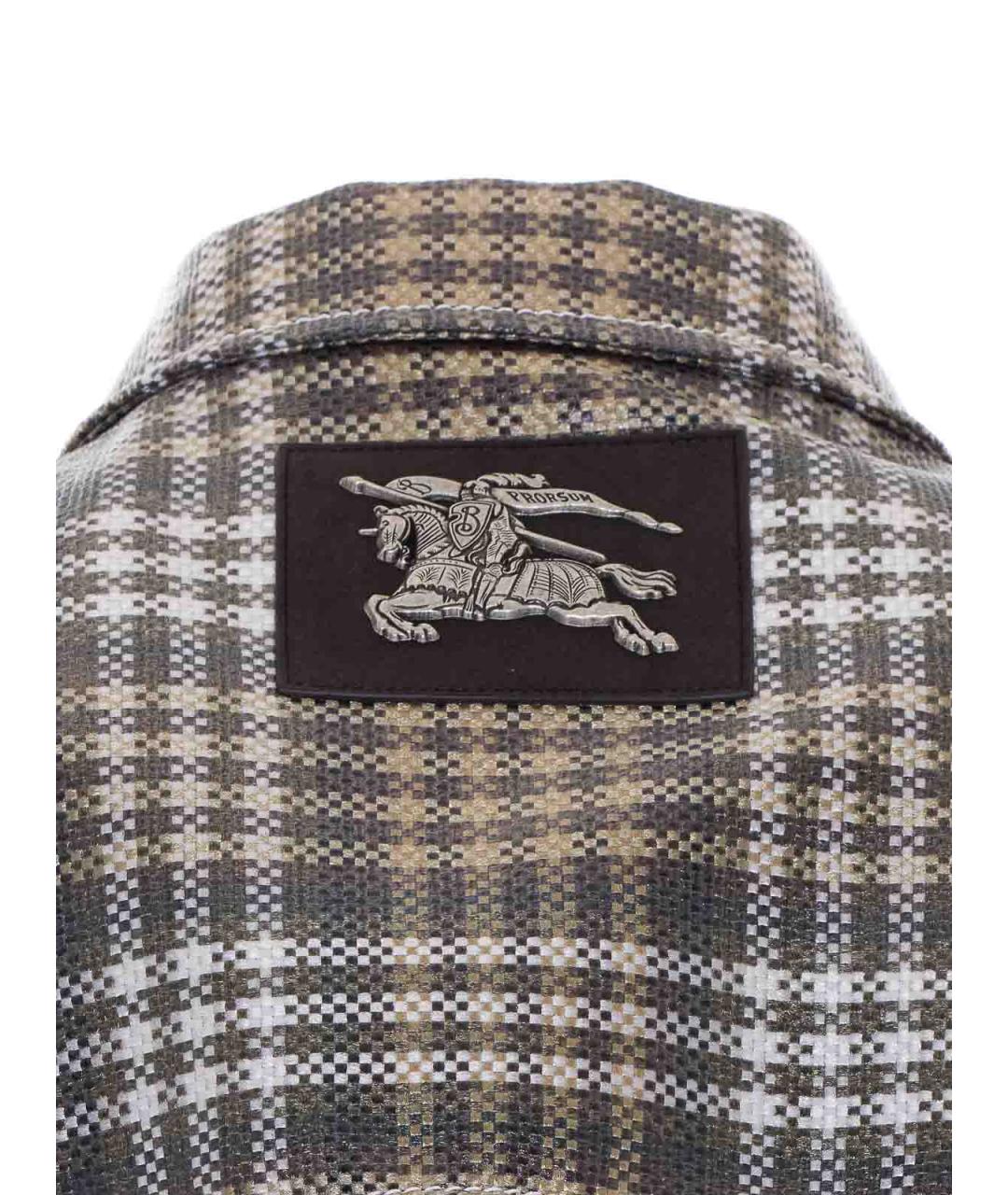 BURBERRY Коричневый полиэстеровый тренч / плащ, фото 3