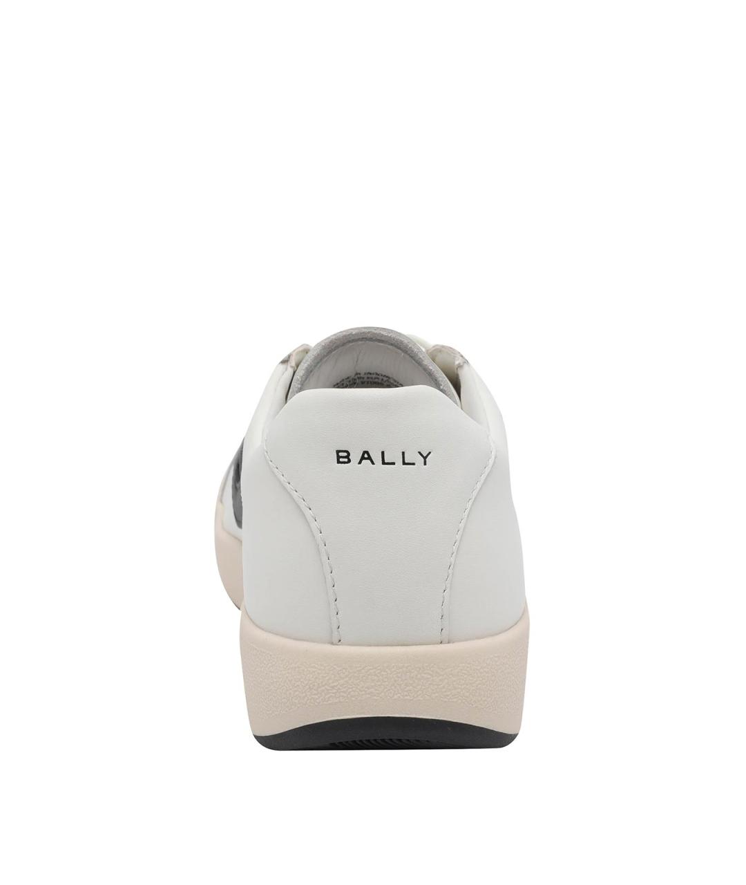 BALLY Белые кожаные низкие кроссовки / кеды, фото 4