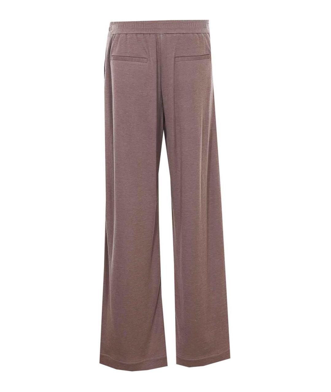 BRUNELLO CUCINELLI Фиолетовые хлопковые спортивные брюки и шорты, фото 2